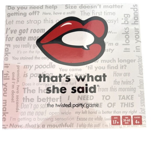 That's What She Said Game -The Hilariously Twisted Party Game Adults Only Sealed - Picture 6 of 6